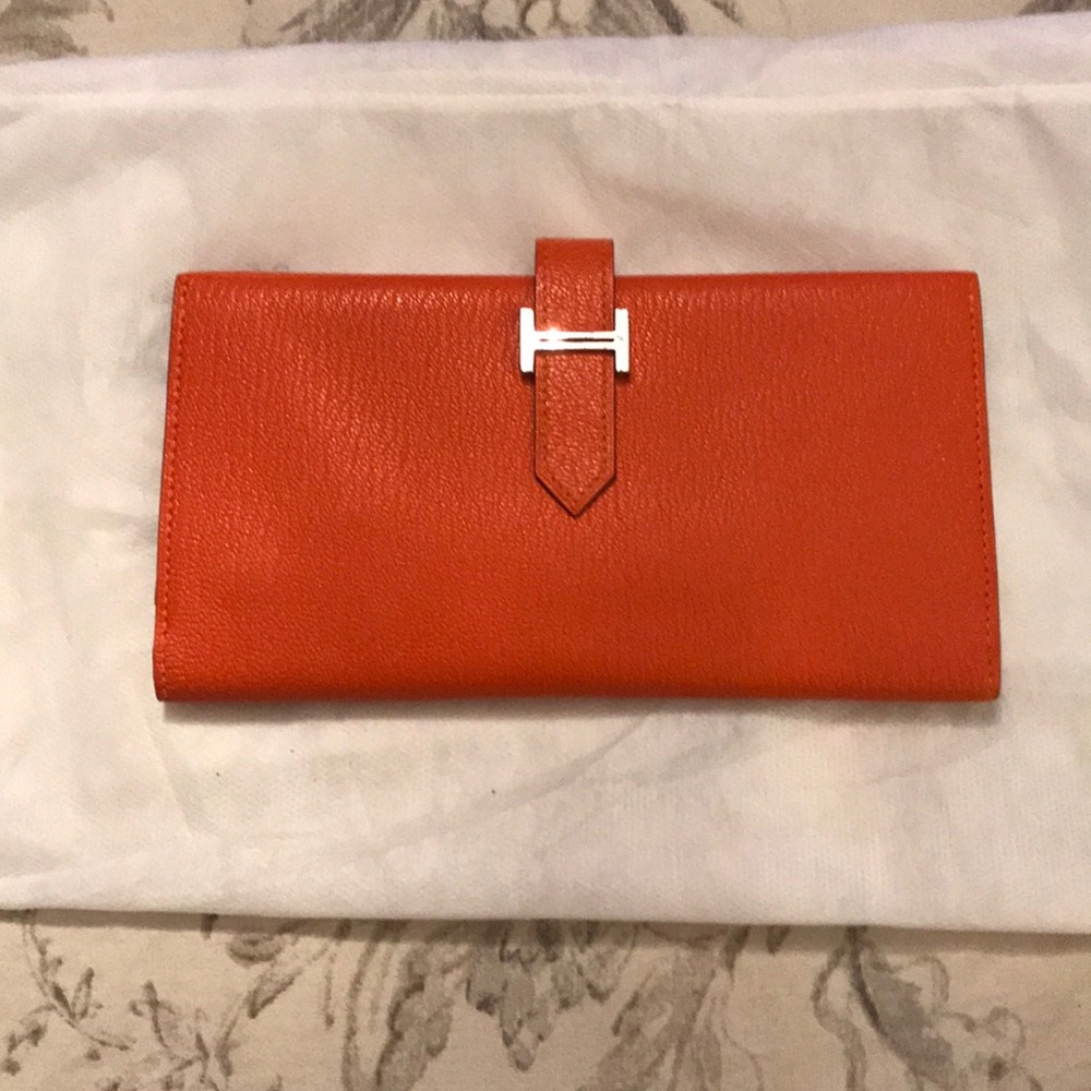 Hermès crocodile wallet